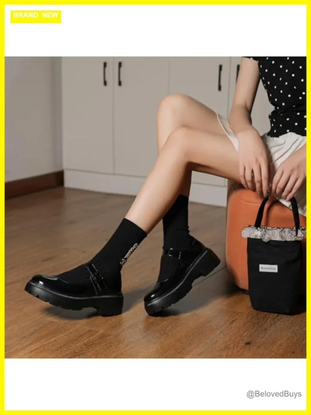 Vintage Mary Jane Platform Pumps – Chunky Low Heel Round-Toe Oxford Dress Shoes